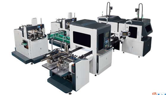 Automatische Maschine zur Herstellung von Steifboxen für Uhrenhersteller