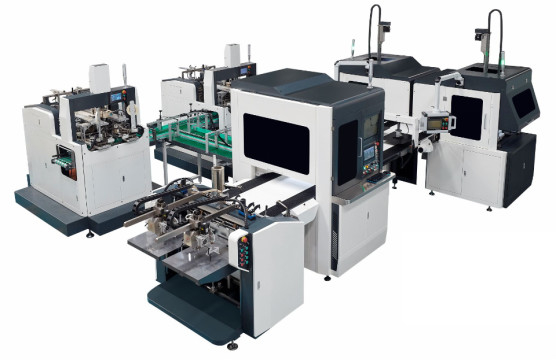 Vollautomatische Hochgeschwindigkeits- und hocheffiziente Doppelkanal-Rigid Box Forming-Maschine 50 Paare pro Minute