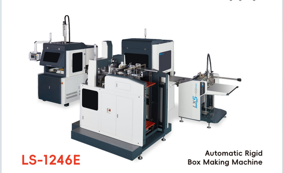 Vollautomatische Steifbox-Herstellungsmaschine für die visuelle Positionierung von Boxen