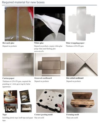 Vollautomatische Steifbox-Herstellungsmaschine für die visuelle Positionierung von Boxen